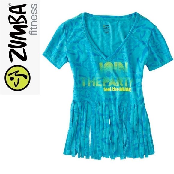 🆕️ NEW Zumba Fitness Women's Sunset V-Neck Small, Medium, Large and X-Large - Picture 4 of 5